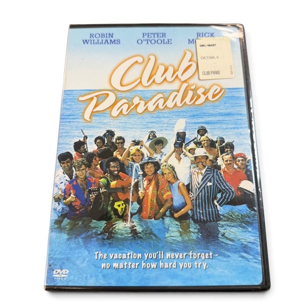 Club Paradise DVD Robin Williams Rick Moranis 1986 Comedy Movie New WB Watermark